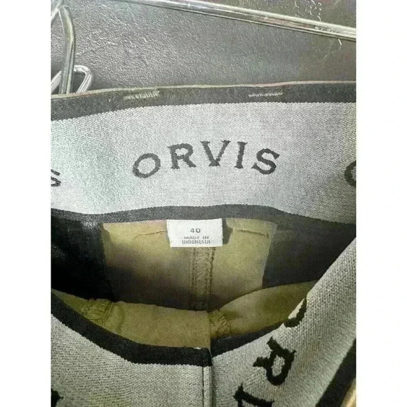 Orvis Mens Cargo Shorts Fishing Hunting Outdoor Military Green Size 40 - Picture 2 of 12